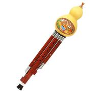 Traditional Hulusi Instrument Professional Hulusi C-key B-flat Natural Gourd Rosewood Tube(D)