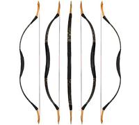 Traditional Hunting Longbow | Handmade Wooden Mongolian Style Bow | Adults Youth Beginners | Ambidextrous