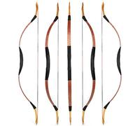 Traditional Hunting Longbow | Handmade Wooden Mongolian Style Bow | Adults Youth Beginners | Ambidextrous