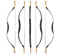 Traditional Hunting Longbow | Handmade Wooden Mongolian Style Bow | Adults Youth Beginners | Ambidextrous