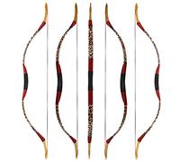 Traditional Hunting Longbow | Handmade Wooden Mongolian Style Bow | Adults Youth Beginners | Ambidextrous