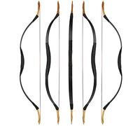 Traditional Hunting Longbow | Handmade Wooden Mongolian Style Bow | Adults Youth Beginners | Ambidextrous