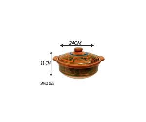Traditional Indian Biryani Handi Clay Pot Slow Cooker Mitti With Lid