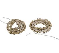 Traditional Indian Classic Kathak Ghungroo Pair | Musical Instruments | Dance Accessories Anklet, Paijeb and Paizeb Large Watches Tied with Cotton Cord (100x100)