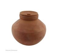 Traditional Indian Clay Urn | Biodegradable Water Ceremony Casket | Eco-Friendly Dissolvable Urn for lakes, sea & rivers | Water Casket