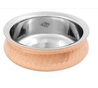 Traditional Indian Copper Handi Curry Balti Serving Dish Rice Food Bowl (2)