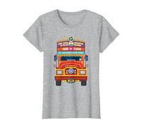 Traditional Indian Truck, South Asian, Horn Ok Please T-Shirt, Women, Heather Grey, Medium