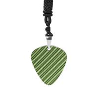 Traditional Irish Striped Happy Fashion Guitar Picks Necklace Music Jewellery Personalized Pendant