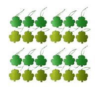 Traditional Irish Symbol Pack Of 6pc/24pc Patricks Day Felt Shamrock Decorations For Festive Party Hangings Ornaments Holiday Decoration