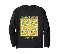 Traditional Italian Tile Amalfi Coast Mediterranean Vintage Long Sleeve T-Shirt