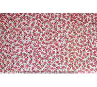 Traditional Jaipur Printed Cotton Fabric by The Yard, Indian Printed Fabric Cloths for Summer Dress, Kurti, Scarfs, Cushion, Sofas Cover (2.5 Yards)