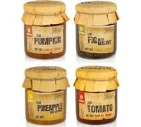 Traditional Jam Collection Quinta de Jugais - Pack of 4 Flavours Pumpkin, Tomato, Pineapple with Coconut and Fig with Walnut - 4 x 280g