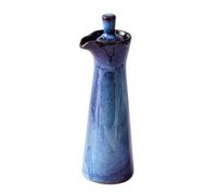Traditional Japanese Ceramic Soy Sauce Dispenser - 120ml Pottery Soy Sauce and Vinegar Bottle (Blue,120ml)