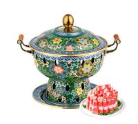 Traditional Japanese Copper Hot Pot, Multifunctional Shabu Shabu Cooking Pot, Ideal Kitchen Utensils for Home and Dormitory, Perfect for Easy Meal Preparation