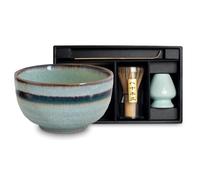 Traditional Japanese Four Piece Matcha Tea Set - Pale Green