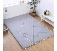 Traditional Japanese Futon Mattress 100% Cotton,Double Zipper Futon Floor Mattress Cover,Tatami Mattress Protective Cover,Machine Washable,C,90x190cm/35x75