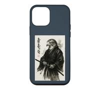 Traditional Japanese Ink Brush Art Warrior Sumi-e Hawk Case for iPhone 12 mini
