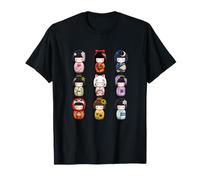 Traditional Japanese Kokeshi Dolls Nine Collection T-Shirt