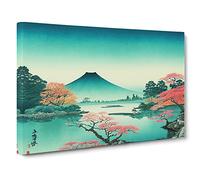 Traditional Japanese Mountains Vol.5 Canvas Print | Gallery Wrapped 30mm Frame Wall Art | 30x20 inches | Ready to Hang | Asian Landscape Picture | Living Room Bedroom Lounge Office