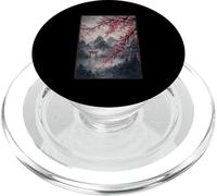 Traditional Japanese Sakura Woodblock Graphic Japan Culture PopSockets PopGrip for MagSafe