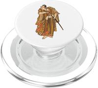 Traditional Japanese Samurai With Katana in Ornate Kimono PopSockets PopGrip for MagSafe