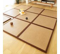 Traditional Japanese Tatami Mat - Non-Slip Rattan Folding Design for Comfortable Sleeping and Rest in Living Room, Playroom, Bedroom