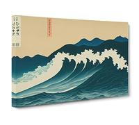 Traditional Japanese Wave Vol.2 Canvas Print | Gallery Wrapped 30mm Frame Wall Art | 30x20 inches | Ready to Hang | Asian Seascape Picture | Living Room Bedroom Lounge Office