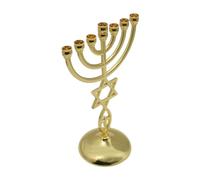 Traditional Jewish Menorah 7 Branch Jerusalem Temple Candle Holder Decoration
