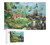 Traditional Jigsaw Puzzle for Adults, 1000 PCS, African Wildlife Paradise Design, A Relaxing Challenge for Adult Puzzle Enthusiasts