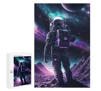 Traditional Jigsaw Puzzle for Adults, 1000 PCS, Astronaut in Space -156 Design, A Mindful Leisure Activity for Puzzle Lovers, at Home