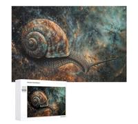 Traditional Jigsaw Puzzle for Adults, 1000 PCS, Cosmic Space Snail Design, An Engaging Indoor Activity for Quiet Evenings, at Home