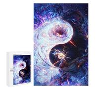 Traditional Jigsaw Puzzle for Adults, 1000 PCS, Cosmic Yin-Yang Dance-1 Design, A Relaxing Challenge for Adult Puzzle Enthusiasts