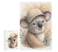 Traditional Jigsaw Puzzle for Adults, 1000 PCS, Cute Koala Wearing A Hat Design, An Engaging Indoor Activity for Quiet Evenings, at Home