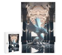 Traditional Jigsaw Puzzle for Adults, 1000 PCS, Elegant Dragon Statue Interior Design, Screen-free Entertainment for Adults And Families