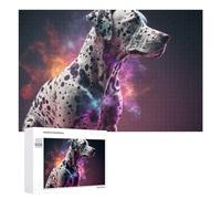 Traditional Jigsaw Puzzle for Adults, 1000 PCS, Galactic Dalmatian Cosmic Canine Art -1 Design, A Relaxing Challenge for Adult Puzzle Enthusiasts