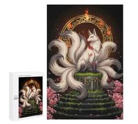 Traditional Jigsaw Puzzle for Adults, 1000 PCS, Nine-tailed Fox Digital Art Design, A Focused Activity for Patient Adult Puzzlers, at Home