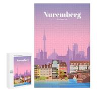 Traditional Jigsaw Puzzle for Adults, 1000 PCS, Travel to Nuremberg Design, A Focused Activity for Patient Adult Puzzlers, at Home