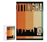 Traditional Jigsaw Puzzle for Adults, 300 PCS, Nottingham Skyline Design, Classic Jigsaw Entertainment for The Home, at Home