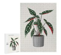 Traditional Jigsaw Puzzle for Adults, 500 PCS, Begonia Maculata in A Pot Design, An Engaging Indoor Activity for Quiet Evenings, at Home