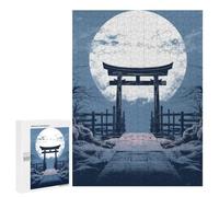 Traditional Jigsaw Puzzle for Adults, 500 PCS, Japanese Torii Gate Design, An Engaging Indoor Activity for Quiet Evenings