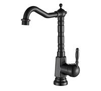 Traditional Kitchen Mixer Tap Oil Rubbed Bronze, Single Lever Swivel Spout Kitchen/Bathroom Sink Tap,BL9250B