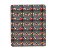 Traditional Koi Carps with Spots Printing Mouse Pads for Computers Laptop Mouse with Nonslip Rubber Base Keyboard Mat Desk Pad