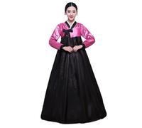Traditional Korean Clothing Hanbok Dress For Women Ancient Palace Robe V-neck National Performance Kimono (Color : 5 UK, Size : L)