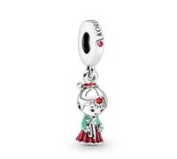 Traditional Korean Doll Charm 925 Silver Charm Compatible with Pandora Charms, Trollbeads, Chamilia, Biagi and Many Other UK Charm Bracelets.