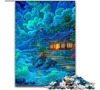Traditional Korean Palace Towers Puzzles for Teenagers Teens 1000pc Puzzle, Family Game Stress Reliever Difficult Challenge Gifts for Friends And Family (26x38cm)