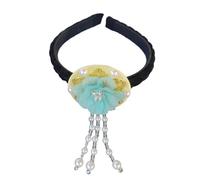 Traditional Korean Shell Flower Headband Handcraft Accessory For Cultural Celebrations And Performances Casual Wear