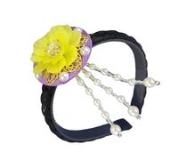 Traditional Korean Shell Flower Headband Handcraft Accessory For Cultural Celebrations And Performances Casual Wear