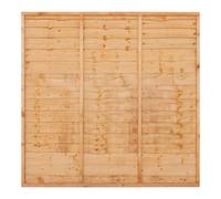 Traditional Lap Pressure Treated 6Ft Wooden Fence Panel (W)1.83M (H)1.8M