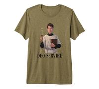 Traditional Latin Mass Altar Server Cassock and Surplice Premium T-Shirt