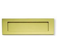 JEDO Letter Plate Traditional Polished Brass 305 x 102 mm